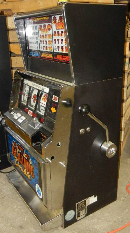 lot 1007 image: BALLY REEL SLOT MACHINE DOUBLE BLAZING 7s
