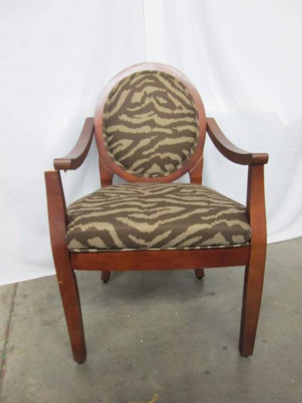 lot 69 image: Oval-Back Armchair - Brown