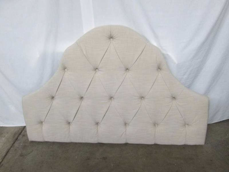 lot 59 image: Upholstered FullQueen Headboard - Beige