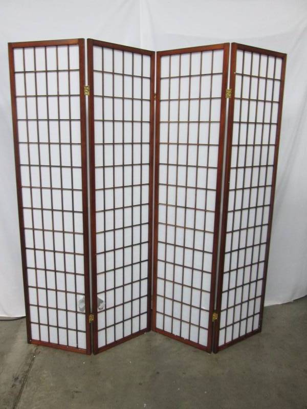 lot 67 image: Alcove 4-Panel Folding Screen