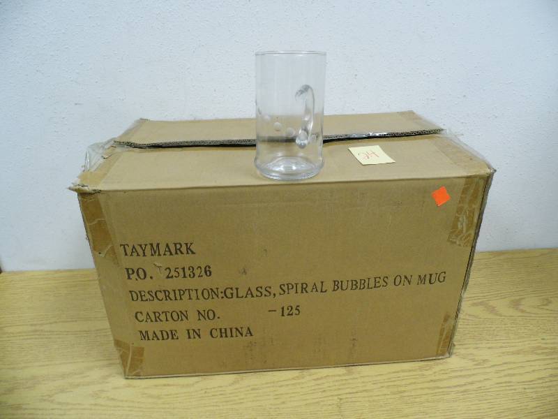 lot 24 image: Case of 23 Glass Mugs