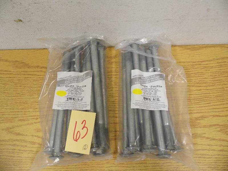 lot 63 image: 2 Packs Hillman Bolts