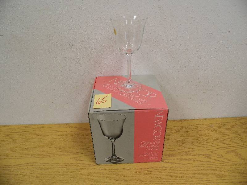 lot 65 image: 4 Lead Crystal Glasses