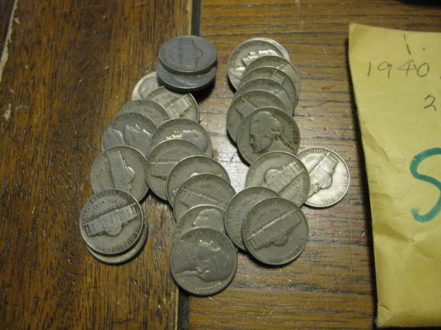 26 1940 D Nickels