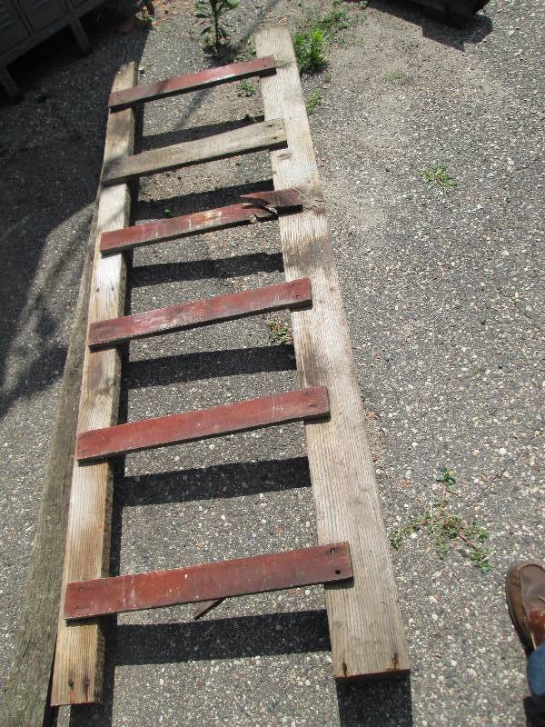 Barn ladder, 7 tall.  One side is ...