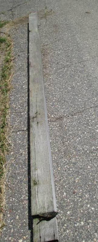 Barn beam, 11 feet long plus top, 5...