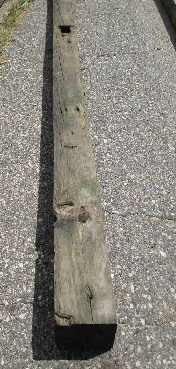 Barn beam, 12.5 feet long, 5.5 x 5....