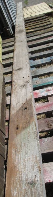 Barn beam, 16.5 feet long, 5.5 x 5....