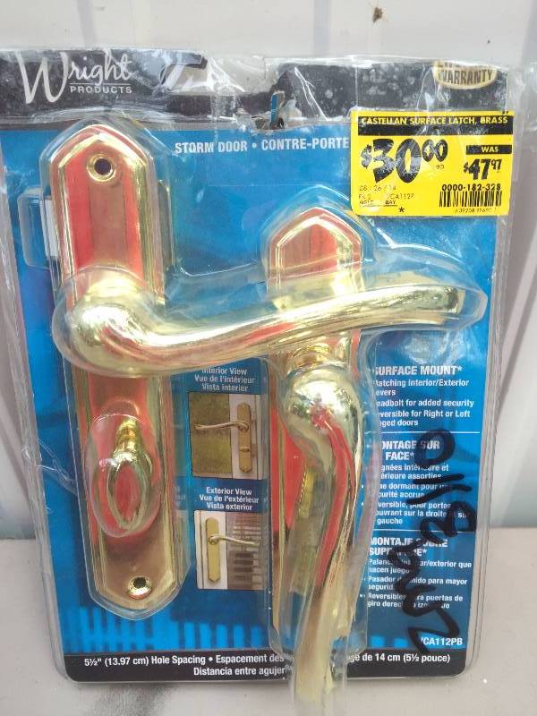 Storm Door Lockset