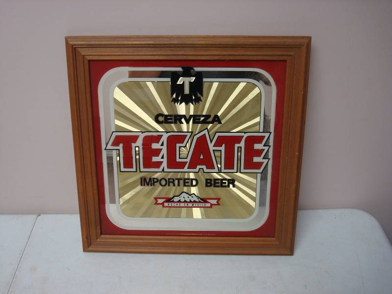 lot 23 image: Tecate Beer Glass Sign