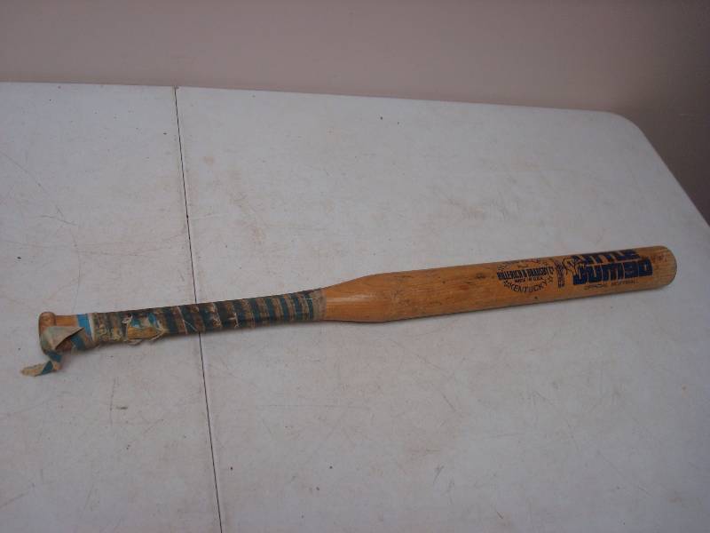 lot 61 image: Little Jumbo Wood Bat, Shows Wear