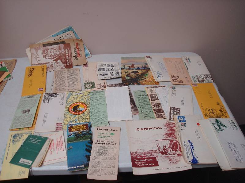 lot 73 image: Lot Of Vintage Paper, Boundary Water Maps, Ely