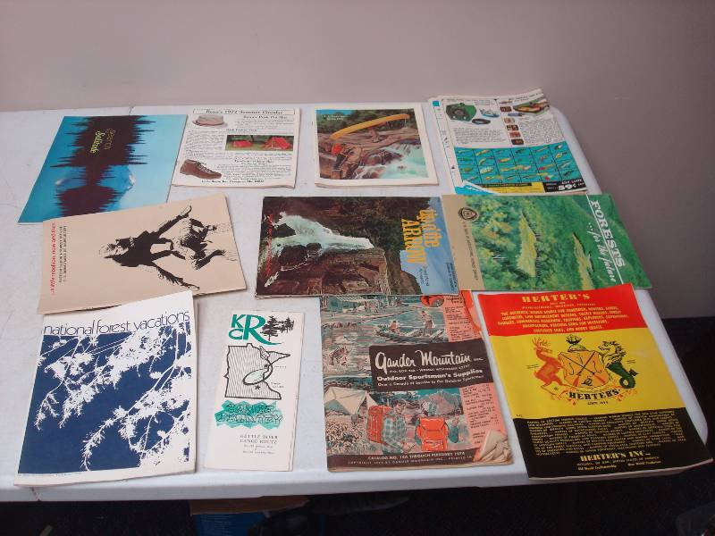 lot 74 image: Lot Of Vintage Outfitter Catalogs And Magazines Paper