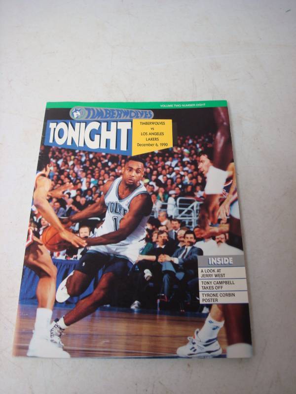 lot 90 image: Vintage Timberwolves Tonight Magazine