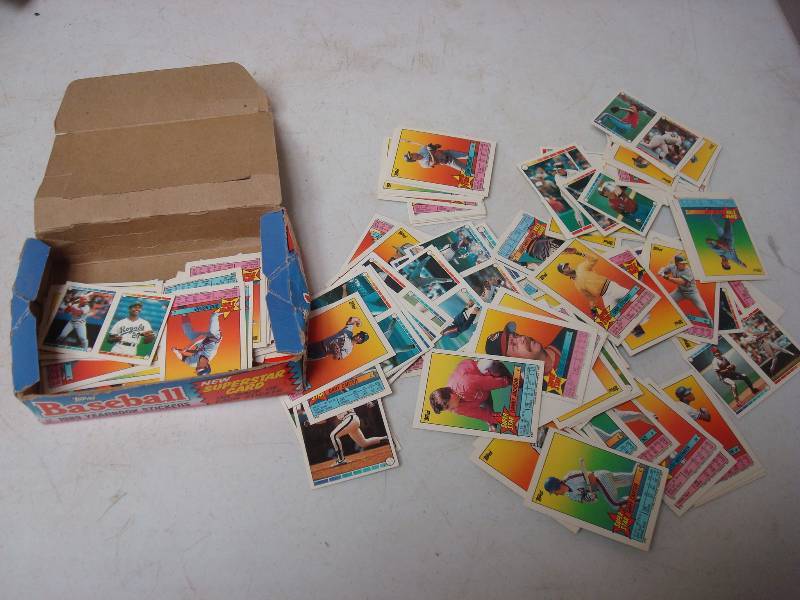 lot 92 image: Lot Of Topps Baseball Card Stickers
