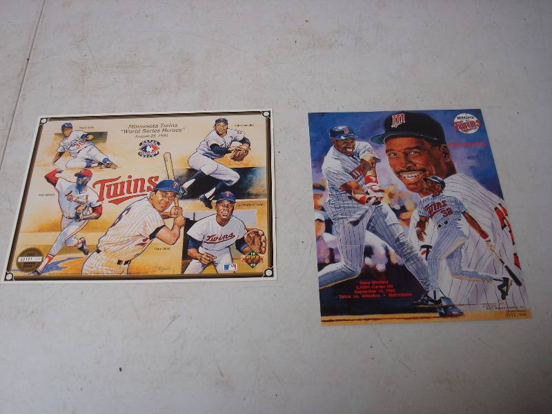 lot 94 image: Pair Of Large Limited Cards