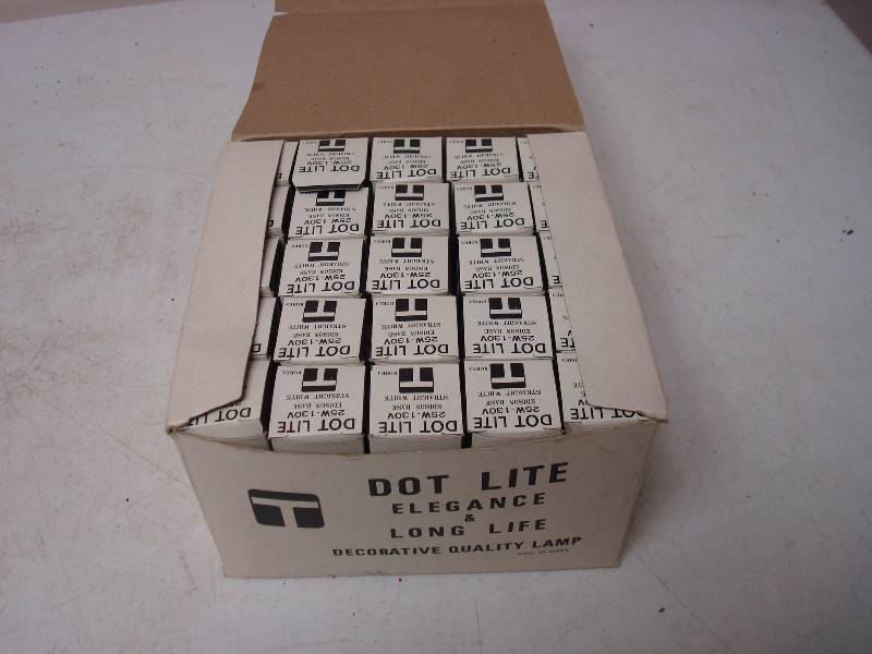 lot 138 image: Lot Of Unused Light Bulbs, 25watt