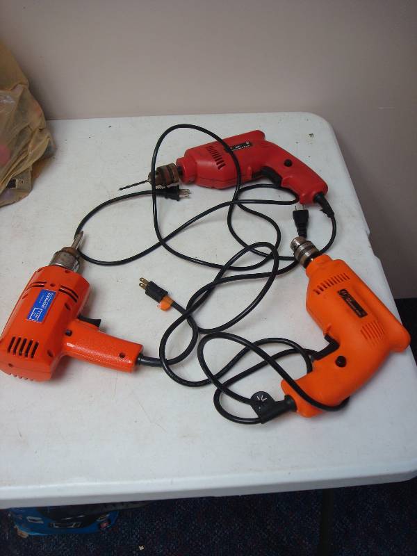 lot 148 image: Lot Of Corded Drills, Untested