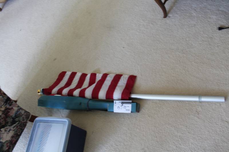 lot 67 image: Lot of (2) American Flags.