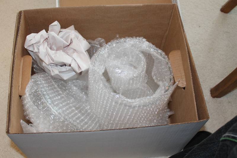 lot 78 image: Box Lot of Glassware Including Cristal DArques Genuine Lead Crystal Glassware And More.