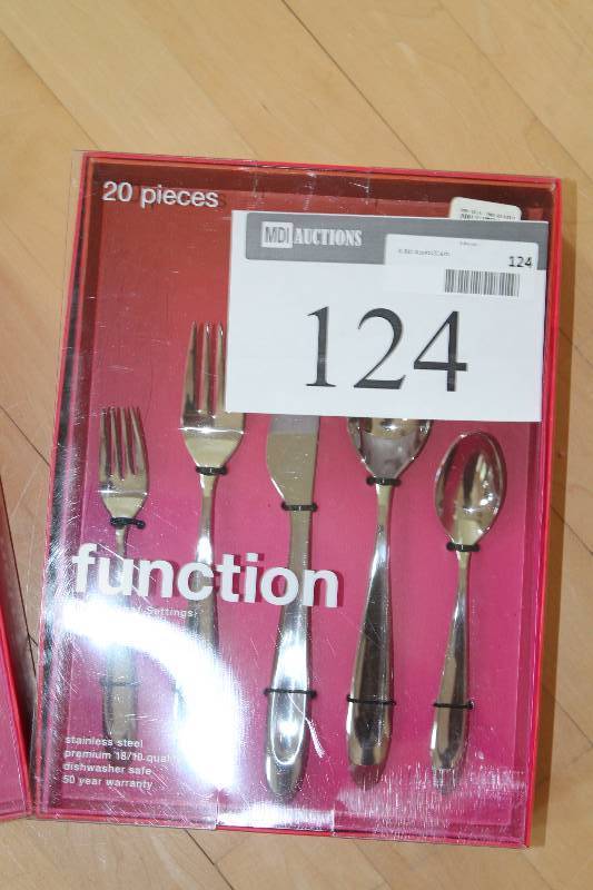lot 124 image: Function Silverware Set wOriginal Packaging 20 Pieces.