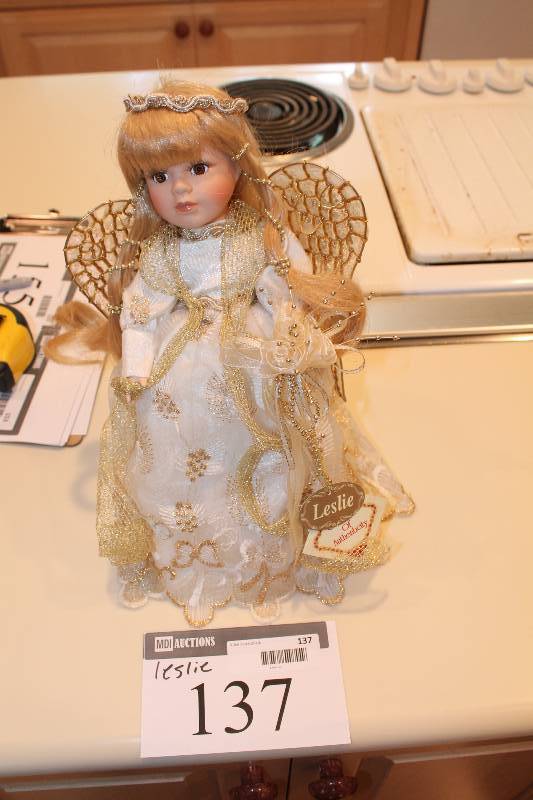 lot 137 image: Leslie Angel Doll wCertificate Of Authenticity.