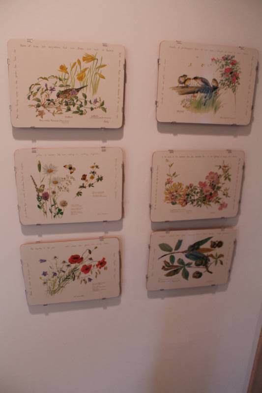 lot 147 image: Lot of (6) Nature Plants Wall-Hangings By Shelley 8.5 x 11.5.