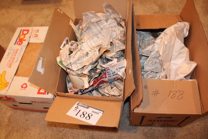 lot 188 image: Box Lot of (3) Including Collectible Dish Ware Serving Bowl And More.