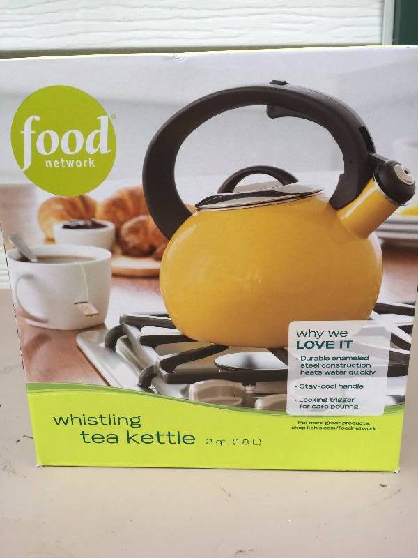 lot 2 image: Food Network Whistling Tea Kettle