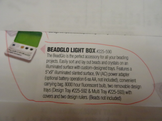 Beadglo light box