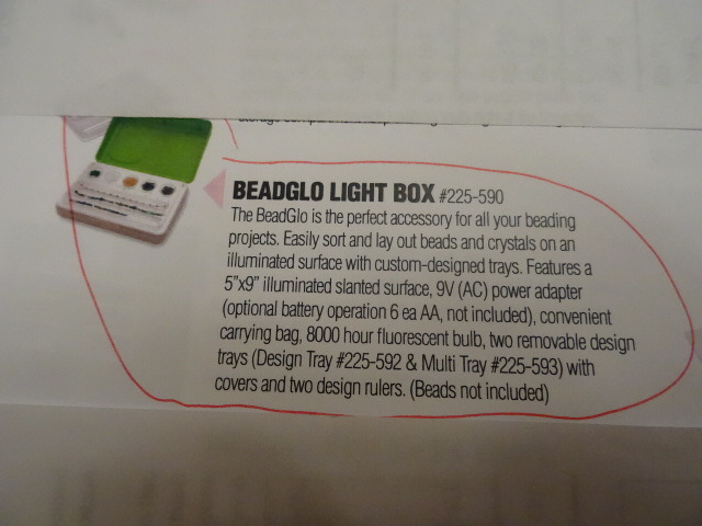 Beadglo light box