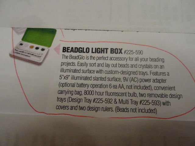 Beadglo light box