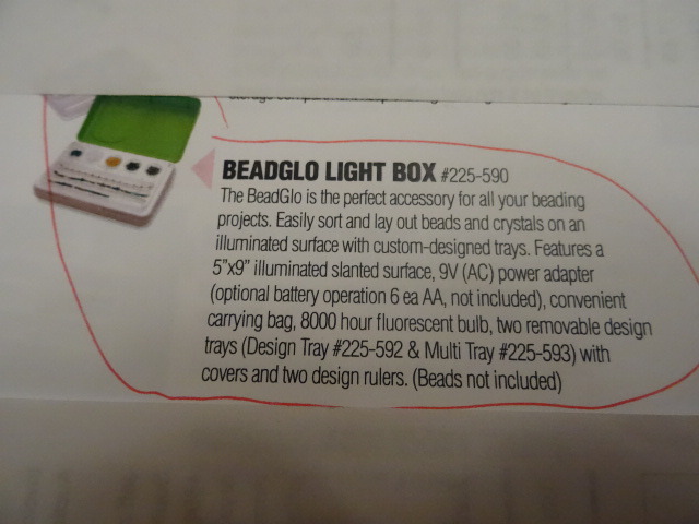Beadglo light box