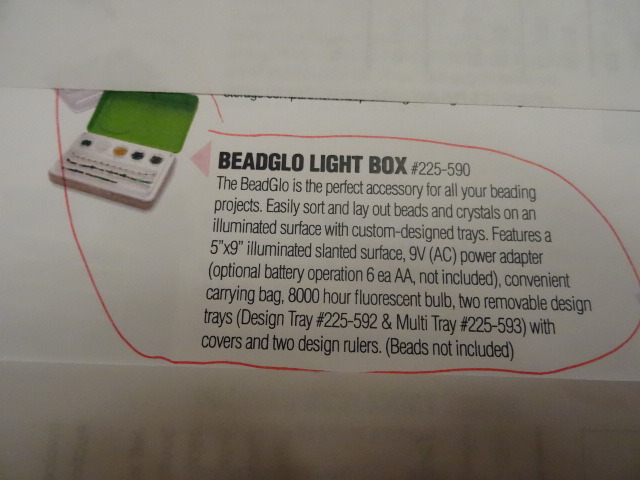 Beadglo light box