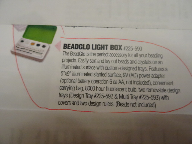 Beadglo light box