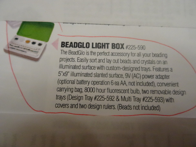 Beadglo light box
