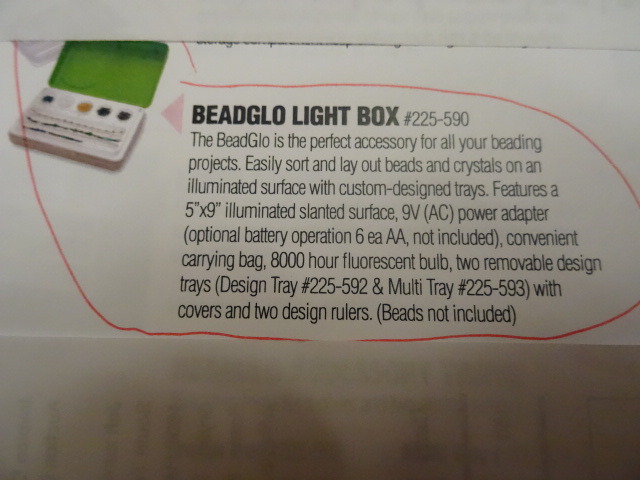 Beadglo light box