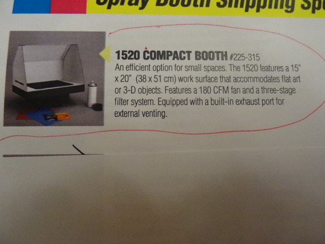 1520 compact spray booth