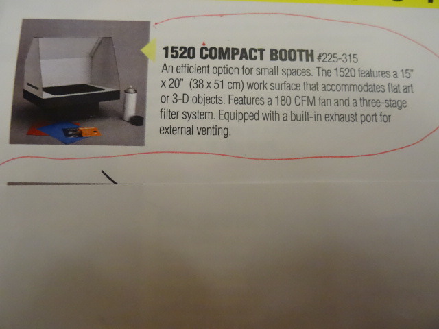 1520 compact spray booth