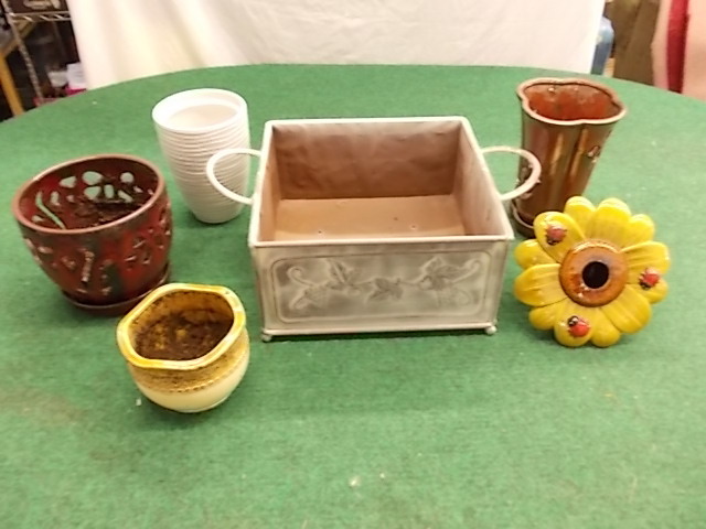 Plant Pots, Birdhouse, Decorative Box