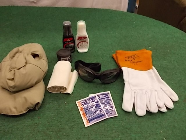 Gloves, Goggles, Cold Weather Mask