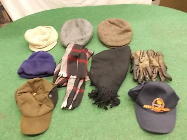 Lot of Mens Wool Hats and Scarves
