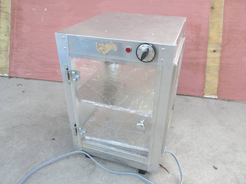 Food display warmer with see-throug...