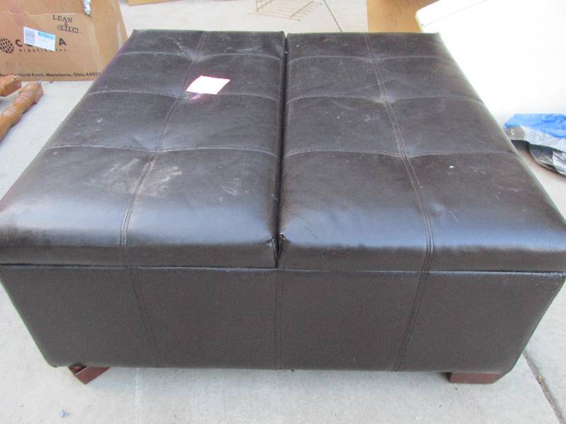 Large footstool, opens up for stora...
