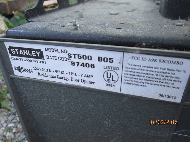 Stanley Garage Door Opener Full Si Furniture Tool Box
