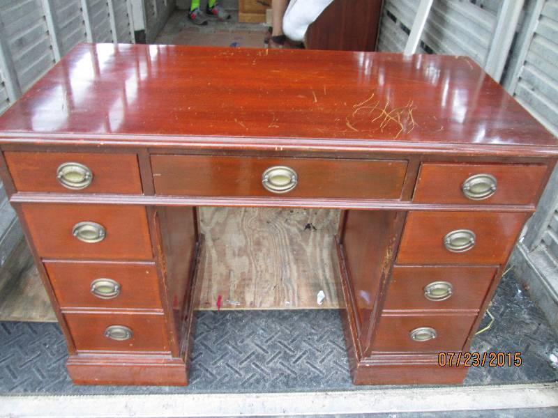 Vintage desk, top os 42 x 21 and 3...