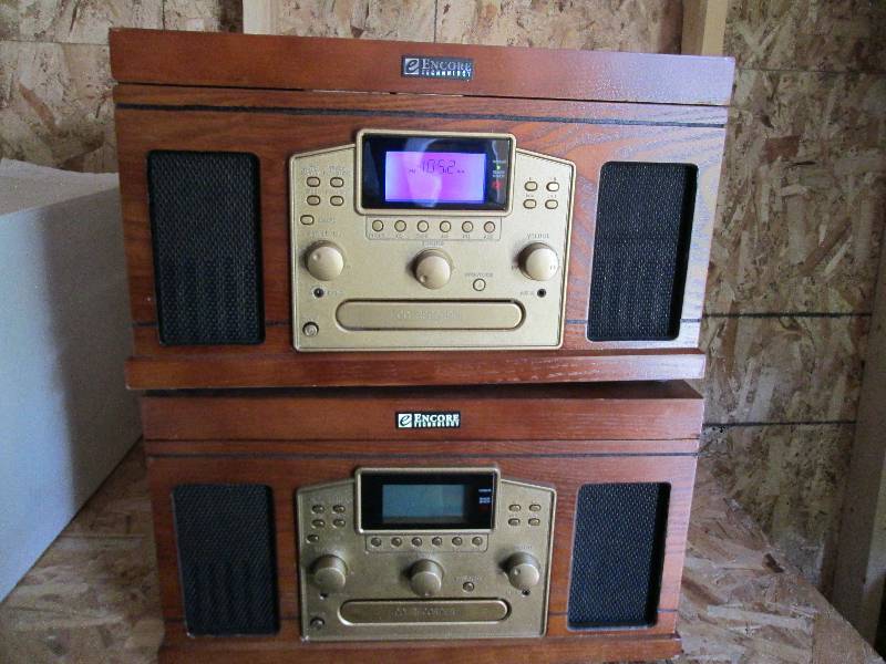 2 Encore Technology bookshelf stere...