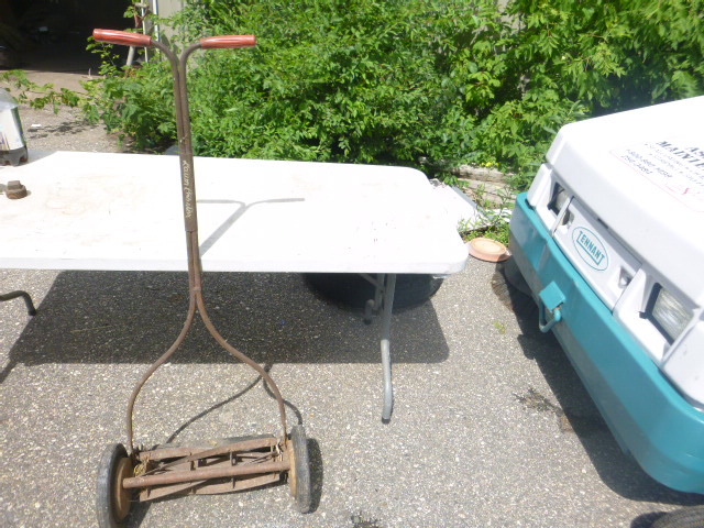 lot 16 image: Vintage Reel Mower