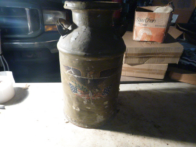 lot 185 image: Old Milk Can
