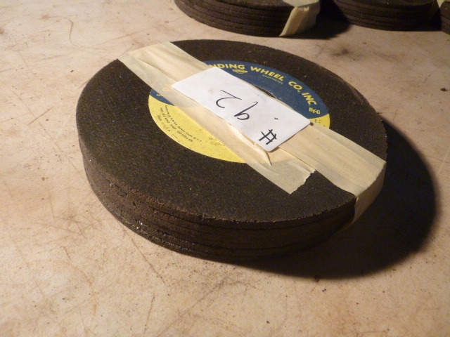 lot 92 image: 6 Pacific Grinding Wheels